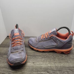 On Cloud Cloud Runner Women's Size 8 Gray Orange Running Sneakers Shoes